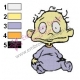 Rugrats Tommy Embroidery Design